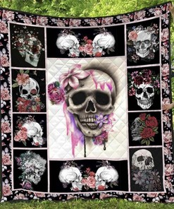 Skull Ver10 Blanket Quilt Bedding Set - Personalized Bedroom Decor for Home Decoration and Gifts for Family