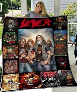 Slayer Personalized Blanket Quilt Bedding Set for Bedroom Decor and Family Gifts