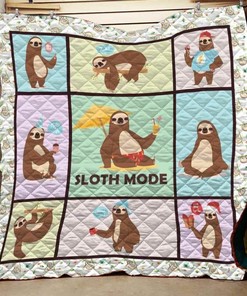 Sloth Mode Customized Quilt Bedding Set Blanket for Home Decoration, Great for Family Gifts