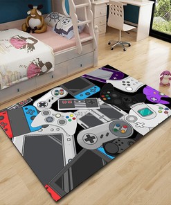 Small Gaming Rugs with Personalized Name Option for Boys Teen Bedroom and Living Room