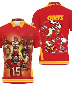 Snoopy Kansas City Chiefs Afc West Division Champions Division Super Bowl 2021 3D Polo Shirt