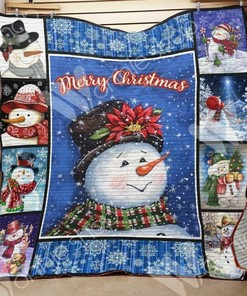 Snowman Quilt Bedding Set Bedroom Decor, Gifts for Family