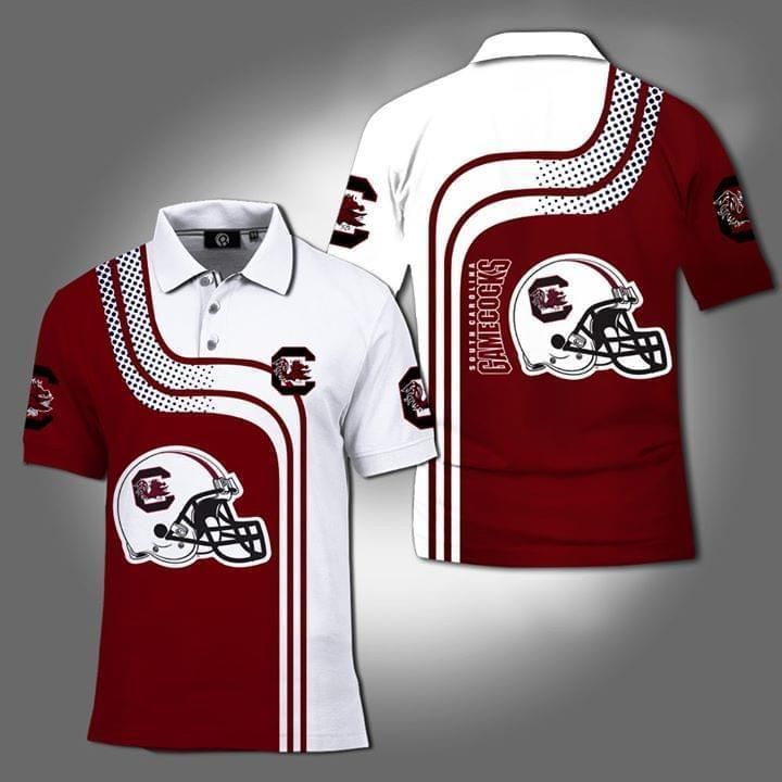 South Carolina Gamecocks Ncaa 3D Polo Shirt