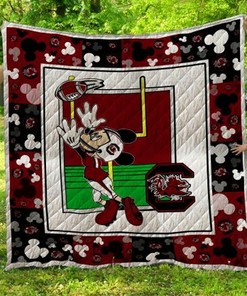 South Carolina Gamecocks Quilt Bedding Set Blanket - Perfect for Bedroom Decor and Family Gifts