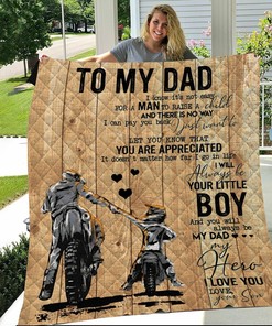 Special Gift For Your Dad Quilt Bedding Set Great for Bedroom Decor and Family Gifts