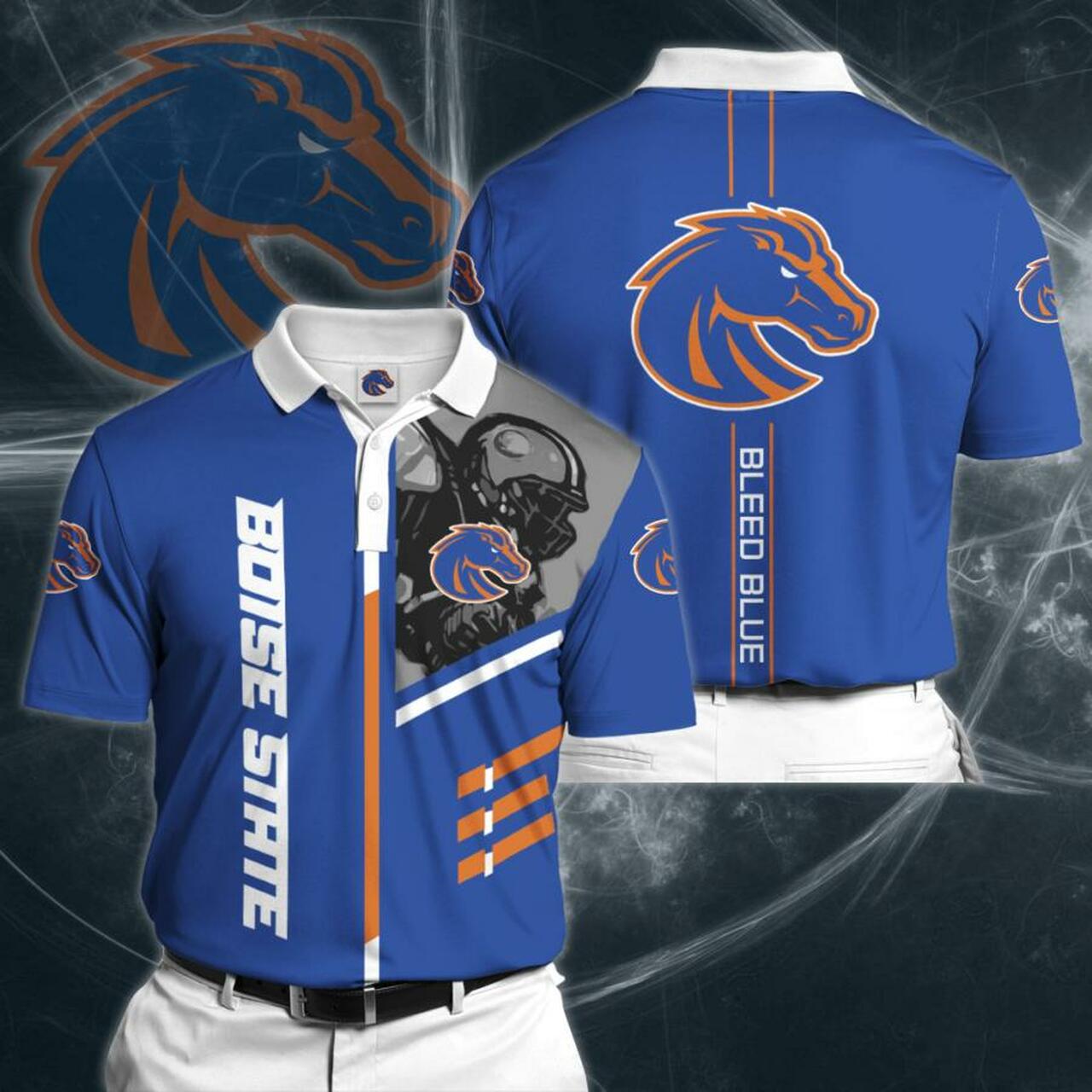 Sports American Football Ncaaf Boise State Broncos Polo Shirt Shirt2979