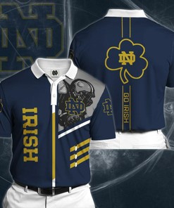 Sports American Football Ncaaf Notre Dame Fighting Irish Polo Shirt