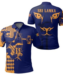Sri Lanka King Of Lion Polo Shirt Blue -