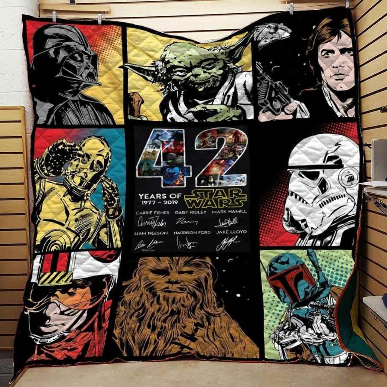 Star Wars 40th Anniversary Personalized Quilt Bed Set Blanket- Gifts for Fans and Family