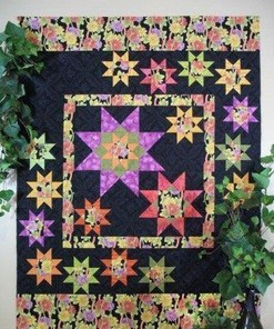 Stars and Flower Quilt Bedding Set Personalized with Name for Home Decor and Picnic - Great Family Gifts