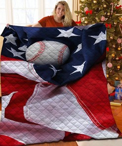 Stay Warm and Cozy with Personalized Baseball Quilt Bedding Set, Gifts for Family
