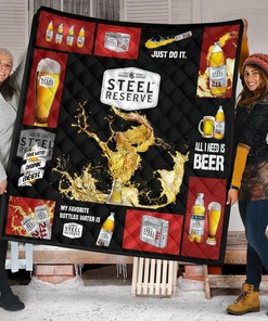 Steel Reserve All I Need Is Beer Gift Idea Quilt Bedding Set Bedroom Decor, Gifts for Family