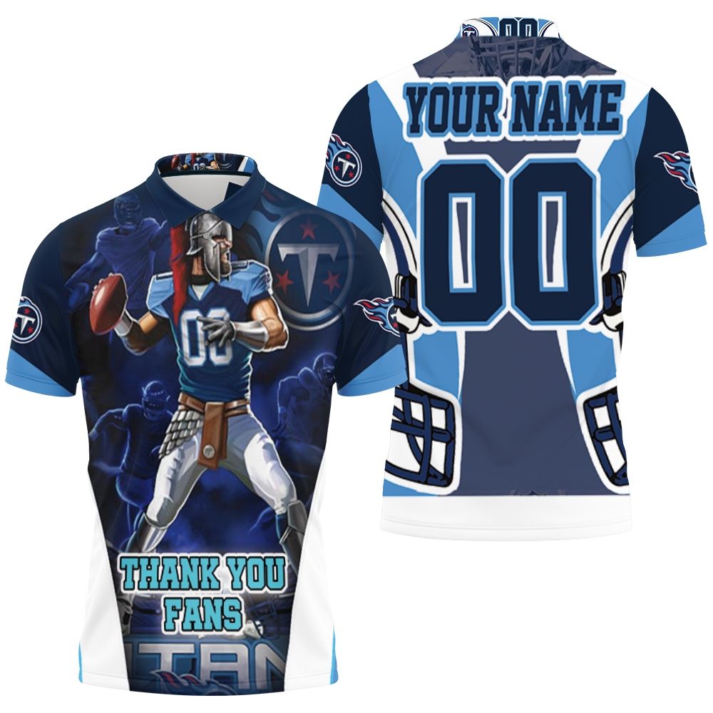 Stephen Gostkowski 03 Tennessee Titans 2021 Super Bowl Afc South Division Champions Thanks You Fans Polo Shirt
