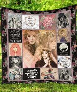 Stevie Nick Music Fan Personalized Quilt Bedding Set Blanket- Gifts for Fans and Family