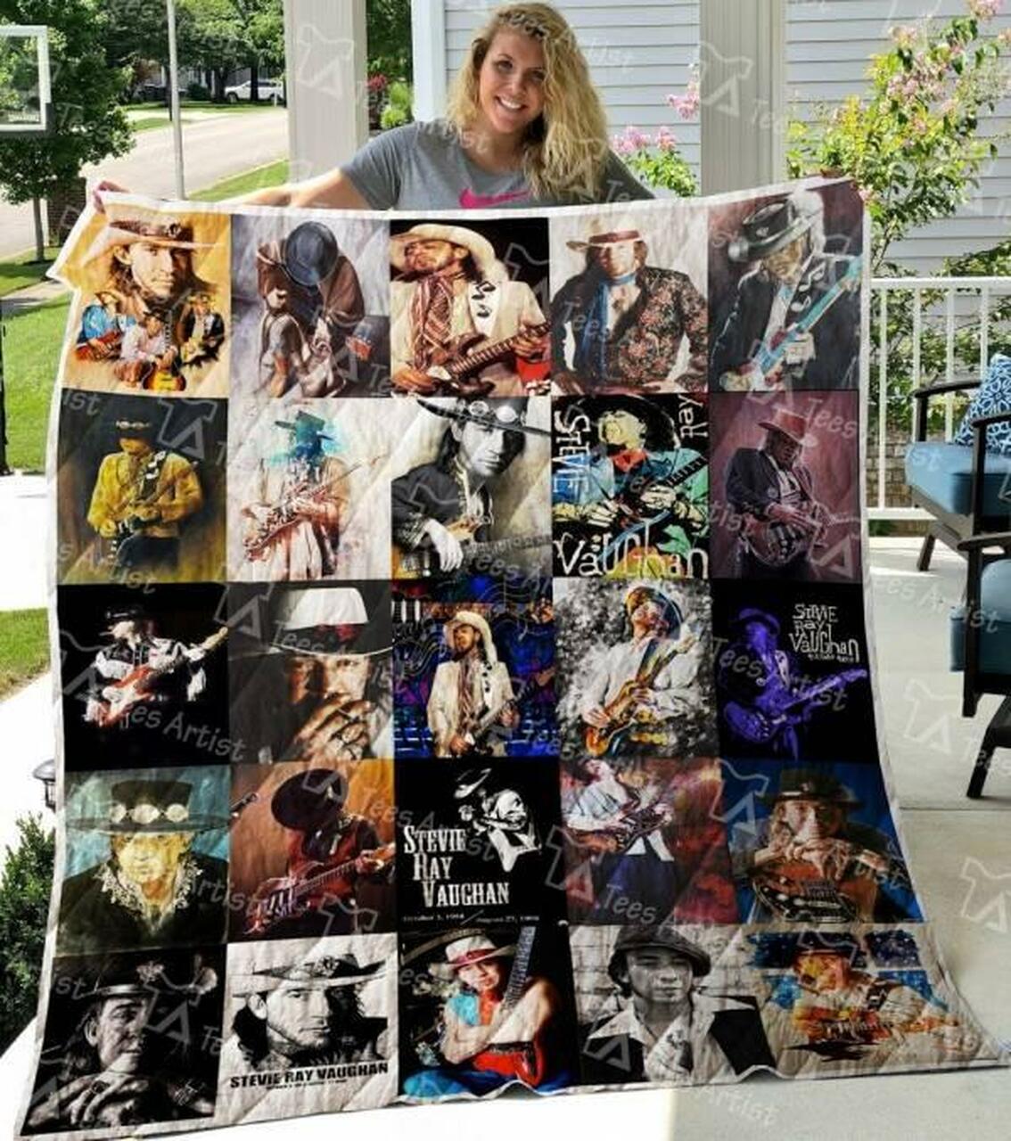 Stevie Ray Vaughan Quilt Bedding Set Blanket Limited Quilt Bedding Set Blanket