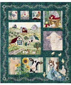 Storybook Farm Personalized Quilt Bedding Set for Bedroom Decor and Family Gifts