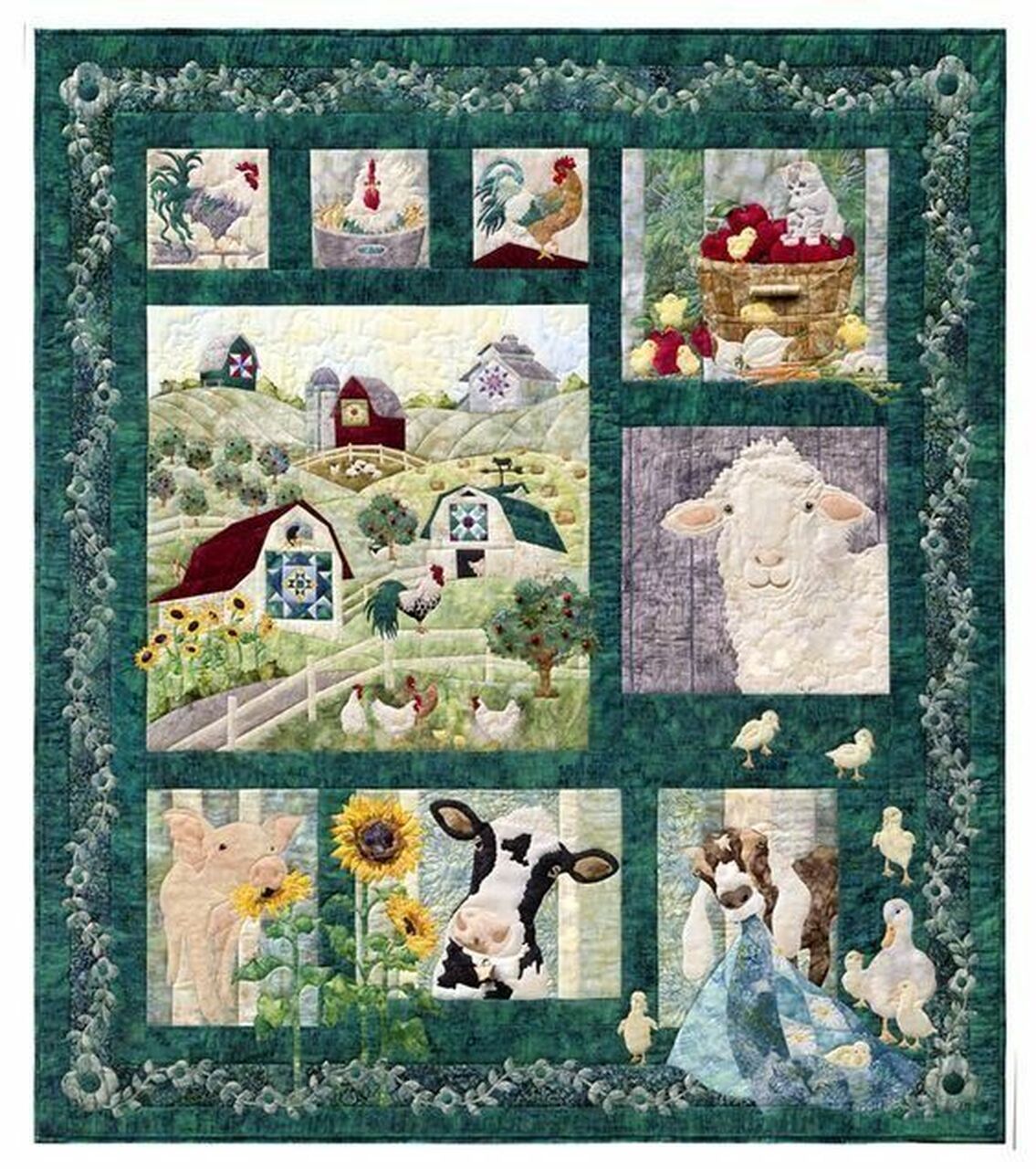Storybook Farm Personalized Quilt Bedding Set for Bedroom Decor and Family Gifts