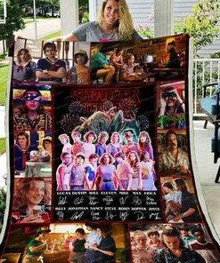 Stranger Things Anniversaries Sofa Bed Throw Fleece Blanket St028 Quilt Bedding Set
