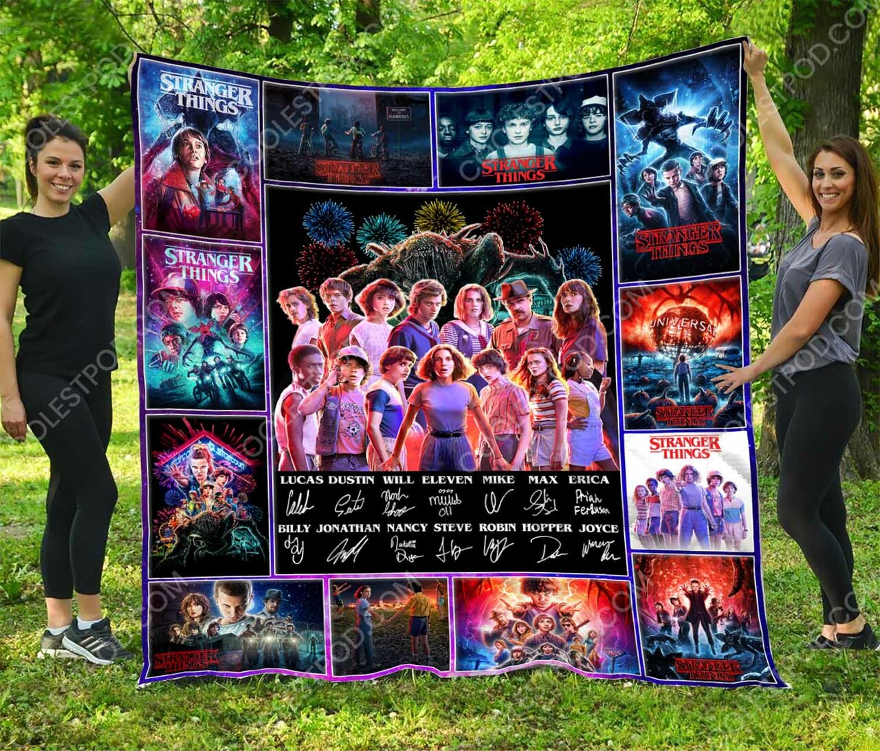 Stranger Things Personalized Quilt Bedding Set Blanket for Family Gifts