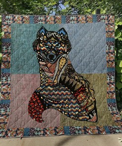 Striking Wolf Quilt Bedding Set Blanket - Suitable for Home Decoration and Picnics