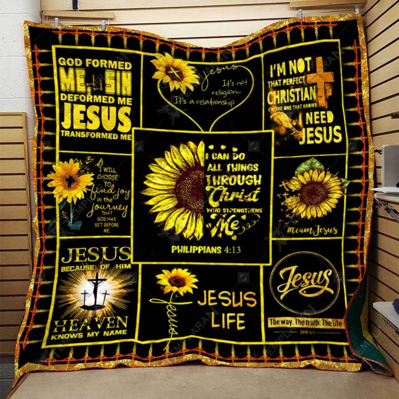 Stylish Jesus Blanket 3D Printing Quilt Bedding Set - Great for Bedroom Decoration and Family Gifts