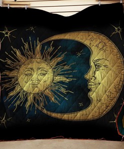 Sun Moon & Star Personalized Quilt Bedding Set for Home Decoration