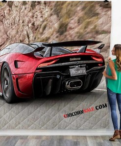Super Car Koenigsegg Regera V 3D Customized Personalized Quilt Bedding Set Blanket