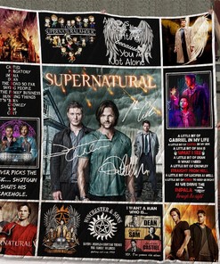 Supernatural Quilt Bedding Set - Great for Fans of the Supernatural and Family Gifts