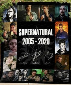Supernatural Winchester Brothers Castiel Quilt Bedding Set Blanket Bedroom Decor, Gifts for Family