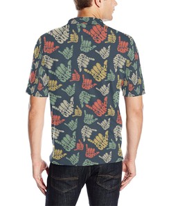 Surf Hand Sign Men Polo Shirt