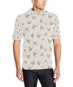 Swallow Bird Pattern Print Design 01 Men Polo Shirt