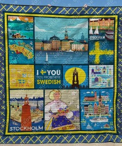 Swedish Personalized Blanket Quilt Bedding Set for Family Gifts
