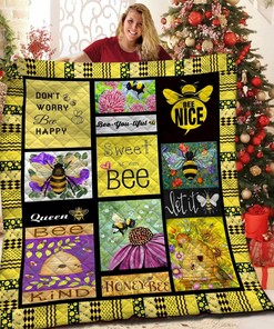 Sweet Bee Quilt Bedding Set Bedroom Decor, Gifts for Family
