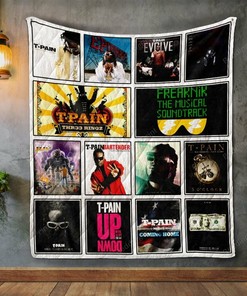 T-Pain Band Album Covers Quilt Bedding Set Blanket - Great for Bedroom Decoration and Family Gifts