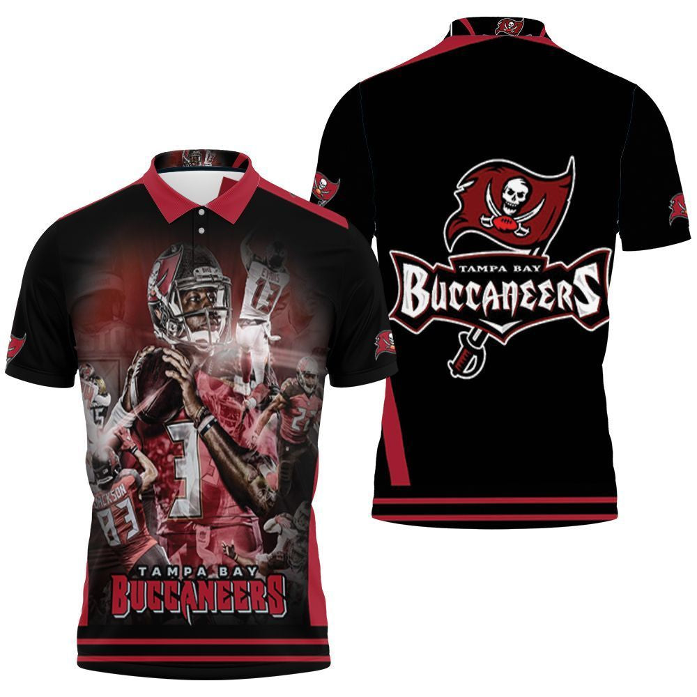 Tampa Bay Buccaneers 2021 Nfc South Champions Division 3D Polo Shirt