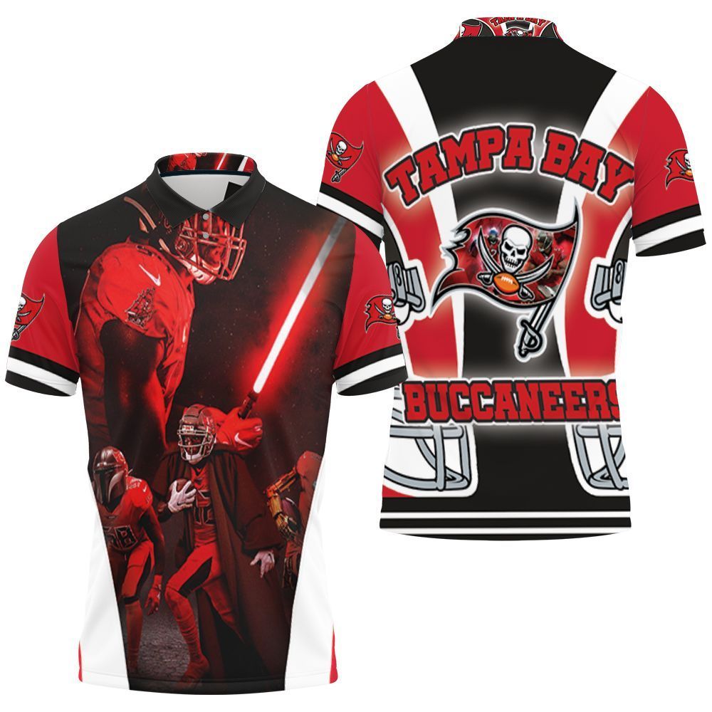 Tampa Bay Buccaneers 2021 Nfl Champions Jedi Lightsaber 3D Polo Shirt