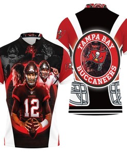 Tampa Bay Buccaneers 2021 Nfl Champions Tom Brady Art 3D Polo Shirt
