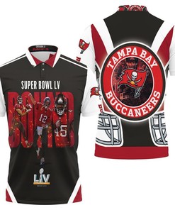 Tampa Bay Buccaneers 2021 Super Bowl Bound 3D Polo Shirt