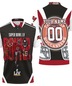 Tampa Bay Buccaneers 2021 Super Bowl Bound Personalized Polo Shirt