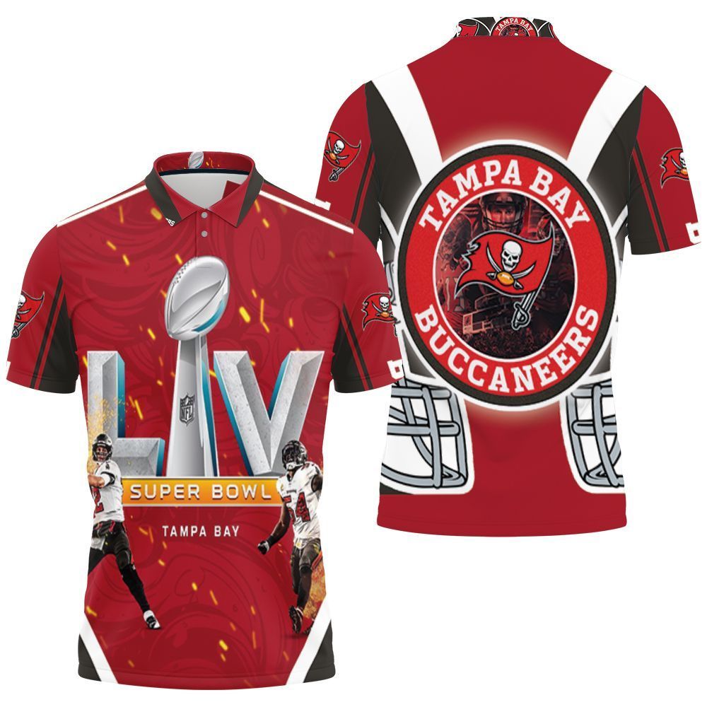 Tampa Bay Buccaneers 2021 Super Bowl Champions 3D Polo Shirt