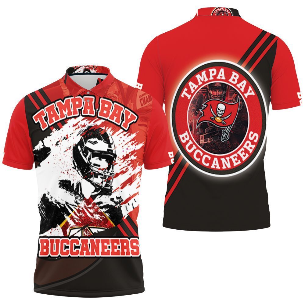 Tampa Bay Buccaneers 2021 Super Bowl Champions Fan 3D Polo Shirt