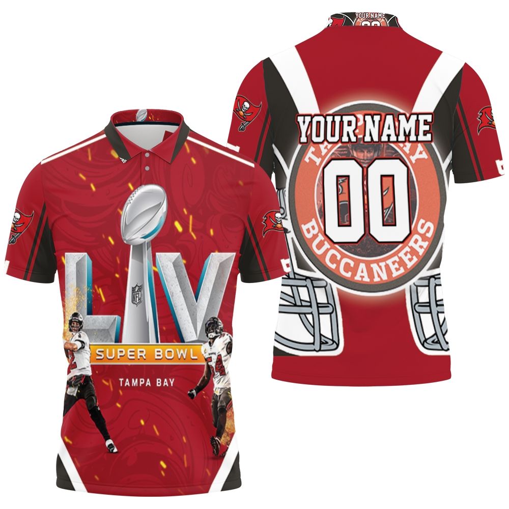 Tampa Bay Buccaneers 2021 Super Bowl Champions Personalized Polo Shirt for Fans