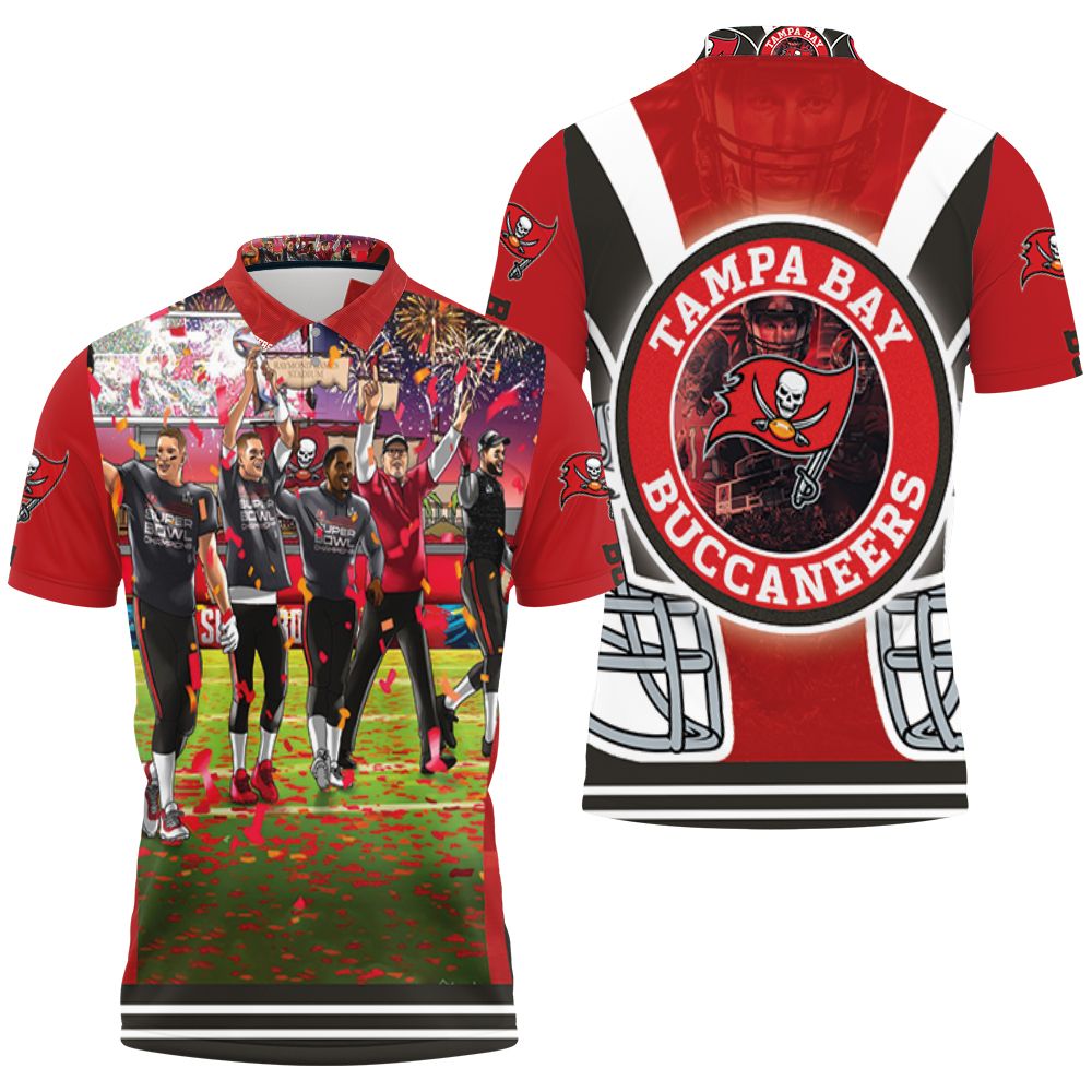 Tampa Bay Buccaneers 2021 Super Bowl Champions Polo Shirt