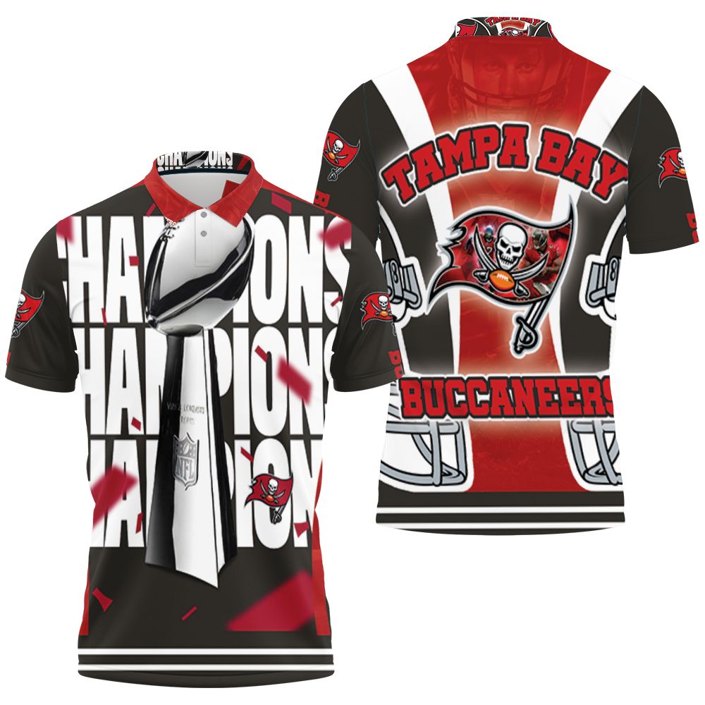 Tampa Bay Buccaneers 2021 Super Bowl Champions Polo Shirt Fan Gift