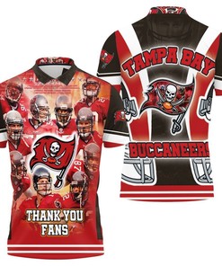 Tampa Bay Buccaneers 2021 Super Bowl Champions Thank Fan 3D Polo Shirt