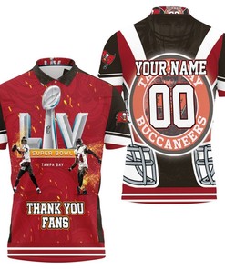 Tampa Bay Buccaneers 2021 Super Bowl Champions Thank You Fan Personalized Polo Shirt