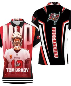 Tampa Bay Buccaneers 2021 Super Bowl Champions Tom Brady Mvp 3D Polo Shirt