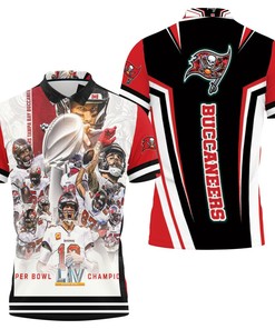 Tampa Bay Buccaneers 2021 Super Bowl Champs Polo Shirt
