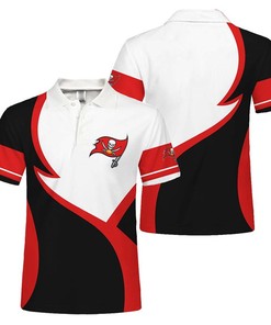 Tampa Bay Buccaneers Button Up Polo Shirt