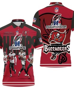 Tampa Bay Buccaneers Champions 3D Polo Shirt